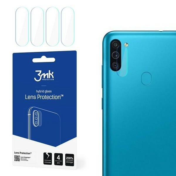 HYBRID GLASS 3MK FLEXIBLE GLASS LENSSAMSUNG GALAXY M11 FOR CAMERA 4 PCS.