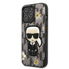 Etui Karl Lagerfeld Flower Ikonik Karl na iPhone 13 Pro / iPhone 13 - szare