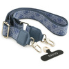 Etui Guess 4G Strass Logo & Big Strap    Metal Buttons MagSafe do iPhone 17 Pro Max niebieski