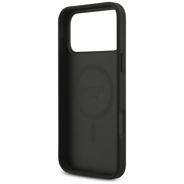 Etui Guess 4G Circle Classic Logo        MagSafe do iPhone 17 Pro Max czarny