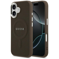 Etui Guess Classic Logo MagSafe do       iPhone 17 brązowy