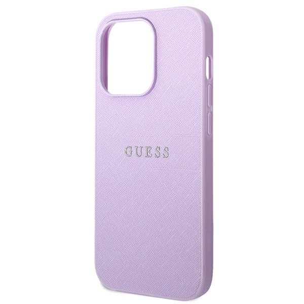 Guess GUHCP14LPSASBPU iPhone 14 Pro6,1" fioletowy/purple Saffiano Strap
