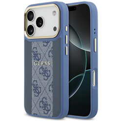Etui Guess 4G Stripe MagSafe do iPhone   17 Pro niebieski