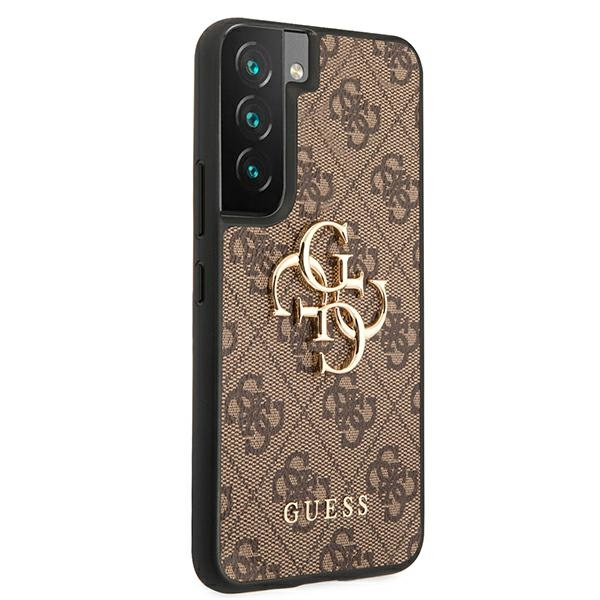 Guess GUHCS22S4GMGBR S901 S22brązowy/brown hardcase 4G Big Metal Logo