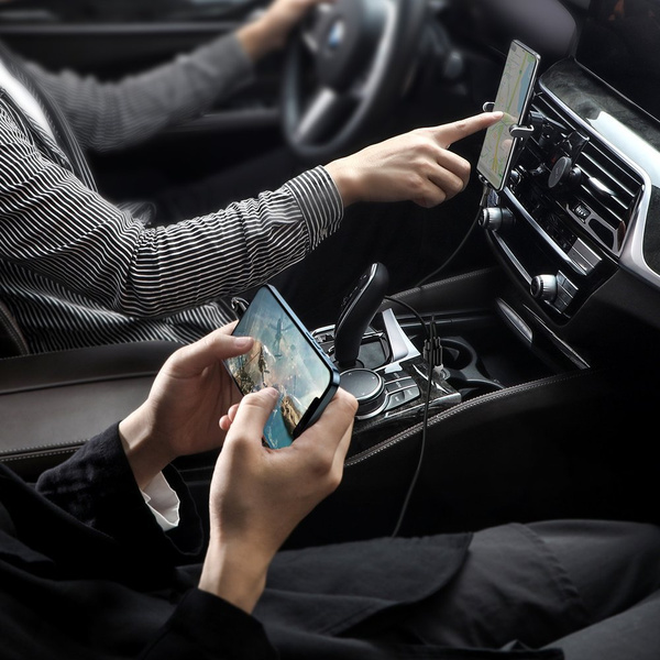 Baseus Grain Pro car charger 2x USB 4.8 A white (CCALLP-02)