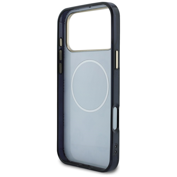 Etui Guess IML Peony Dot MagSafe do      iPhone 17 Pro Max czarny