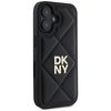 DKNY DKHCP16SPQDSLK iPhone 16 6.1"czarny/black Quilted Stack Logo