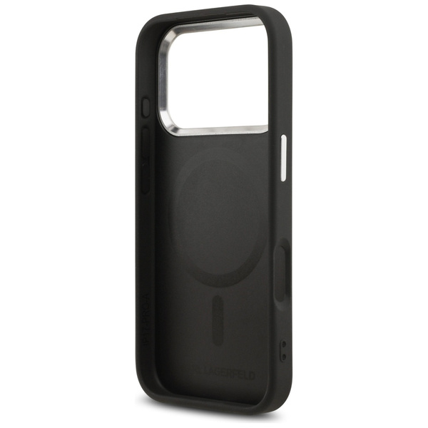 Etui Karl Lagerfeld Karl Pin MagSafe do  iPhone 17 Pro czarny