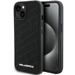 Etui Karl Lagerfeld Quilted K Pattern na iPhone 15 - czarne