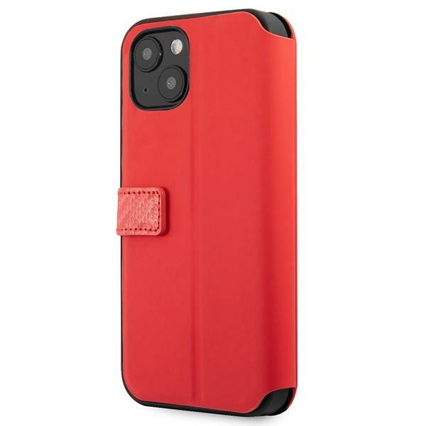 Ferrari FESAXFLBKP13SRE iPhone 13 mini 5.4" red/red book On Track Carbon Stripe