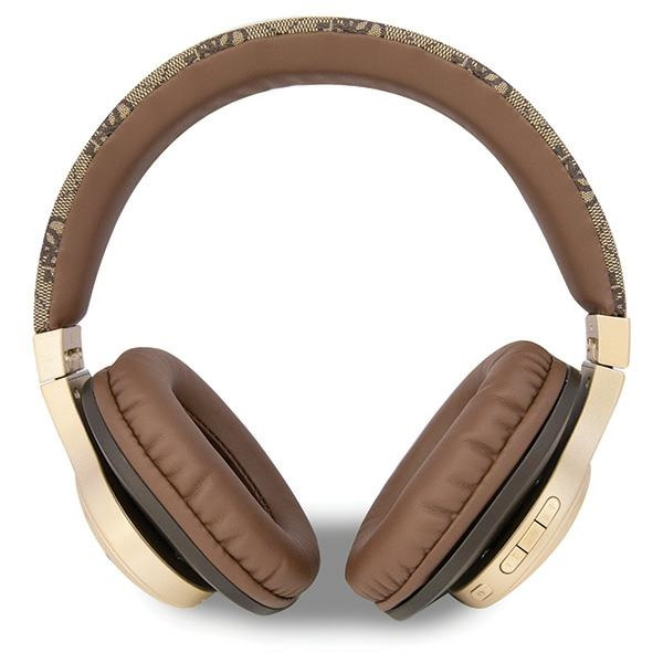 Guess słuchawki nauszne BluetoothGUBH604GEMW brązowy/brown 4G Script