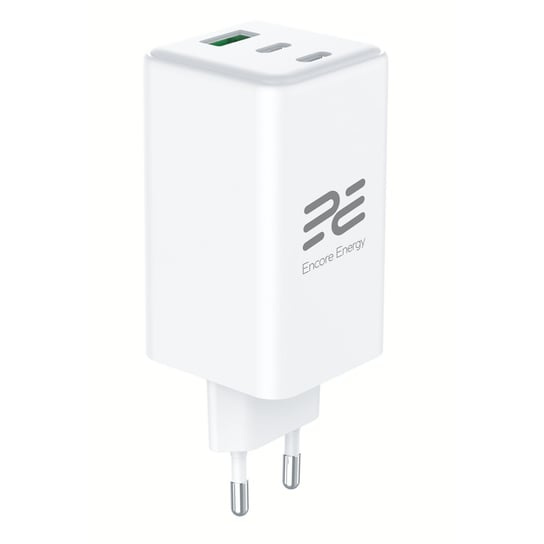Encore Energy GaN QC PD Wall Charger 1x USB-A 30W 2x USB-C 100W MD-10083Z