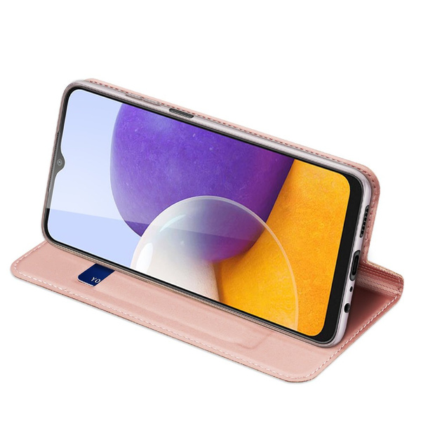 Dux Ducis Skin Pro kabura etui pokrowiec z klapką Samsung Galaxy A22 4G różowy