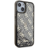 Guess GUHCP14SLC4PSGK iPhone 14 / 15 /13 6.1" czarny/black hardcase Liquid Glitter 4G Transculent