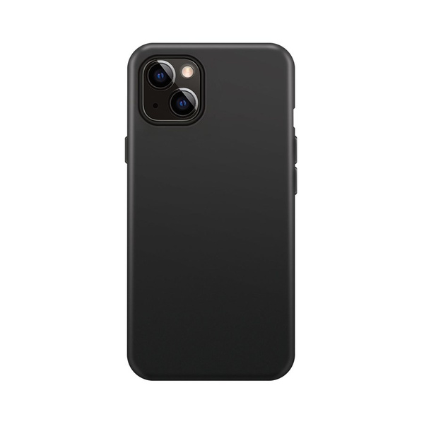 XQISIT NP SILICONE CASE ANTI BAC MAGSAFE FOR IPHONE 14 BLACK