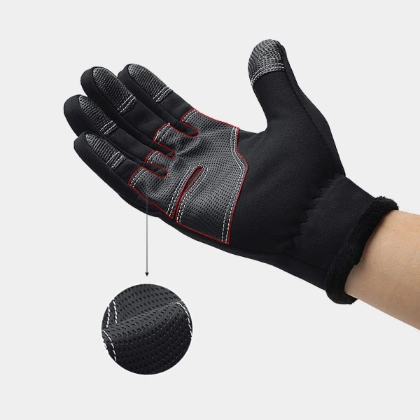 WINTER PHONE SPORTS GLOVES (SIZE S) - BLACK