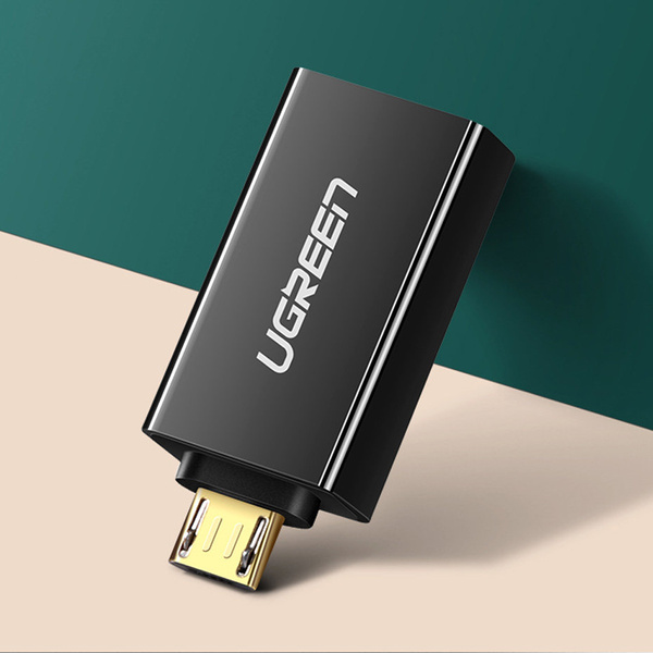 Ugreen adapter przejściówka micro USB - USB 2.0 OTG biała (US195)