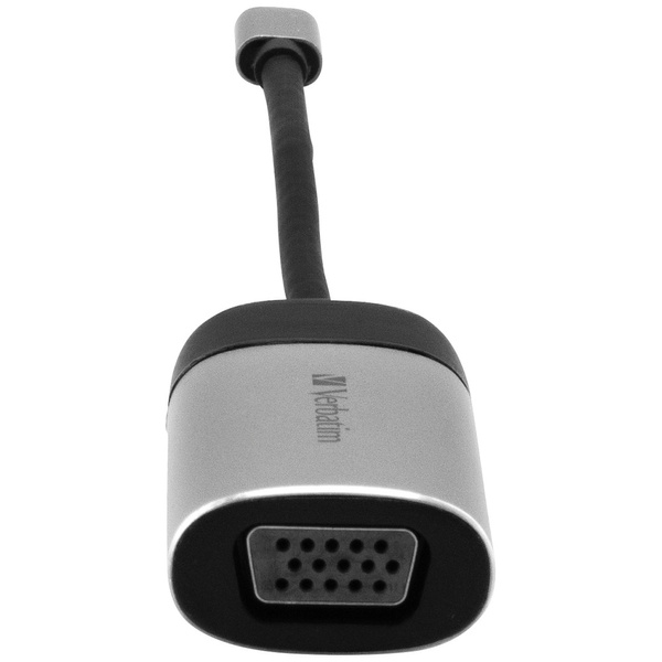 Verbatim Adapter USB-C - VGA             aluminiowy/aluminum 49145