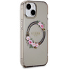 Guess GUHMP15SHFWFCK iPhone 15 / 14 / 136.1" czarny/black hardcase IML Flowers Wreatch MagSafe