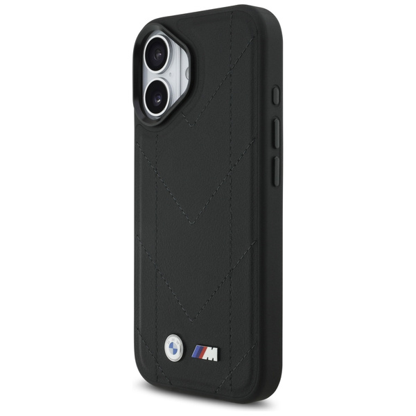 Etui BMW M Quilted Logo MagSafe do       iPhone 17 czarny