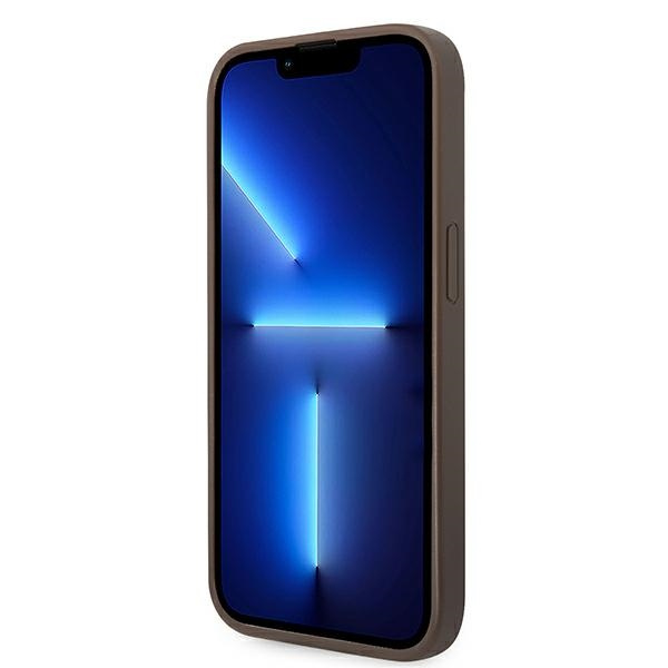 Guess GUHCP14LG4GLBR iPhone 14 Pro6,1" brązowy/brown hard case 4G Stripe Collection