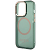 Guess GUHMP14XHTCMA iPhone 14 Pro Max6,7" zielony/khaki hard case Gold Outline Translucent MagSafe