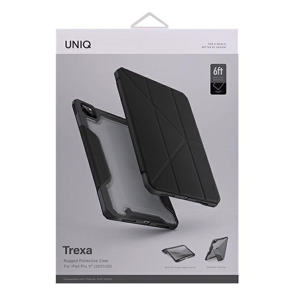 UNIQ etui Trexa iPad Pro 11" 2021/2020   iPad Air 10.9" (2022/2020) Antimicrobial czarny/black
