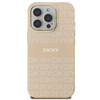 DKNY DKHMP16LHRHSEP iPhone 16 Pro 6.3"różowy/pink hardcase Repeat texture patern & Stripe MagSafe
