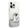 Karl Lagerfeld KLHCP13XGCFS iPhone 13Pro Max 6,7" srebrny/silver hardcase Liquid Glitter Choupette Fun