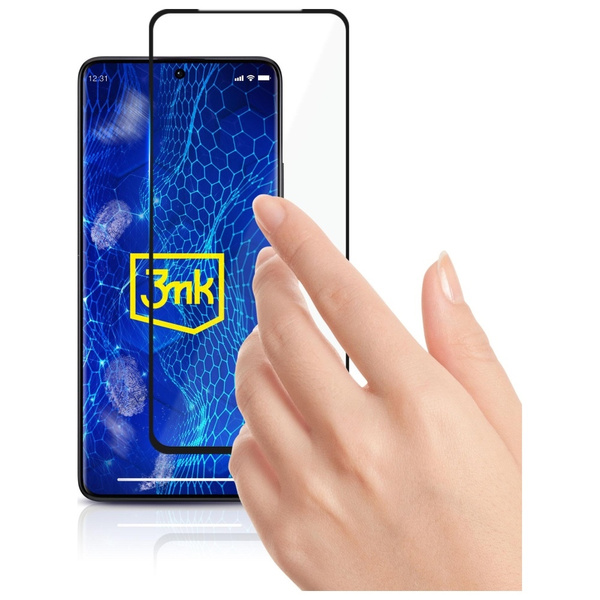 Szkło hartowane 3MK HardGlass Max Lite   do Xiaomi Redmi Note 13 Pro+ czarny