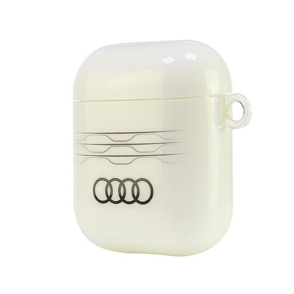 Audi IML Geometric Pattern AirPods        1/2,cover biały/white AU-IMLAP-A6/D3-WE