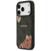 Etui Guess 4G Flowers Print MagSafe do   iPhone 17 Pro Max czarny