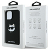 Karl Lagerfeld KLHMP16LSCHPPLK iPhone 16 Pro czarny/black HC MagSafe Sil Choupette Head Print