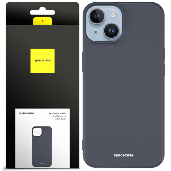 Spacecase Etui Silicone Case iPhone 14 black