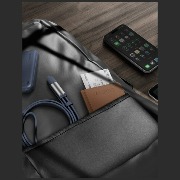 Kabel Energea Sheath Travel 2w1 USB-C do USB-C/USB-A 480Mbps 60W 1.2m gunmetal