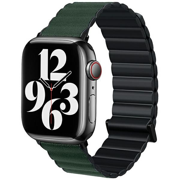 Beline pasek Apple Watch Magnetic Pro 42/44/45/49mm czarno/zielony  black/green box