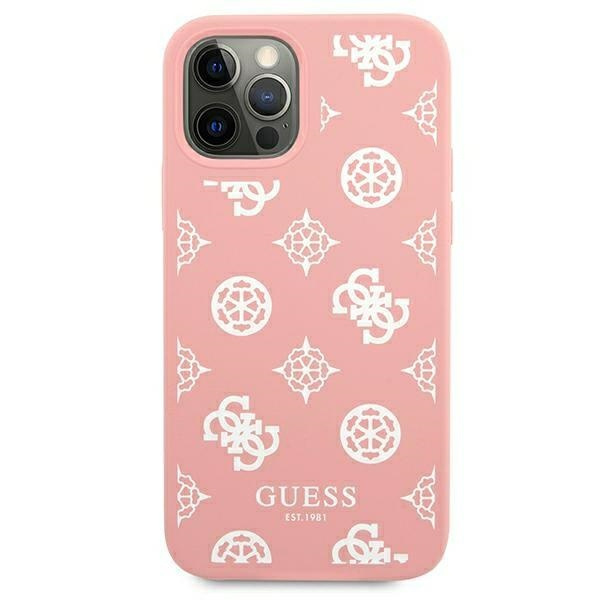 Guess GUHCP12LLSPEWPI iPhone 12 Pro Max6,7" różowy/pink hard case Peony Collection