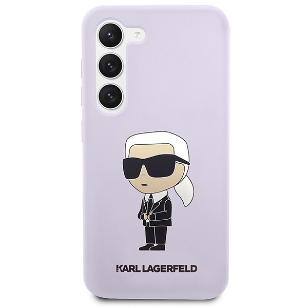 KARL LAGERFELD KLHCS23SSNIKBCU S23 S911 HARDCASE PURPUROWY/PURPLE SILICONE IKONIK