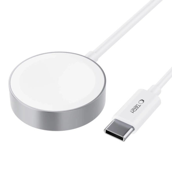 Tech-Protect UltraBoost Magnetic Inductive Charger with USB-C Connector for Apple Watch 1.2m - White
