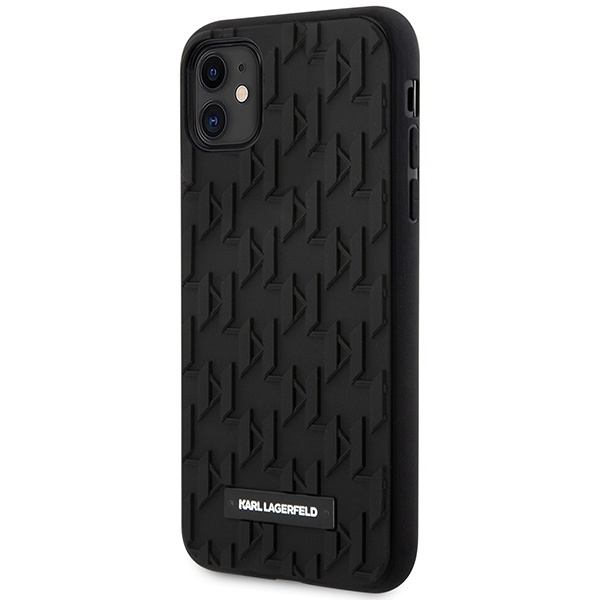 Etui Karl Lagerfeld 3D Monogram na iPhone 11 / Xr - czarne