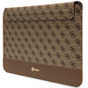 Guess Sleeve GUCS14PS4SGW 14" brązowy/brown 4G Stripe Metal Logo