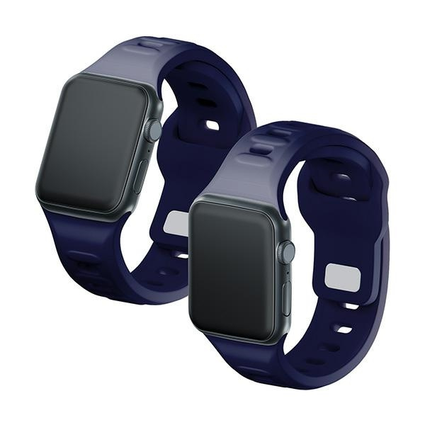 3MK Silicone Watch Strap granatowy/ocean blue dla Apple Watch 42/44/45/49mm