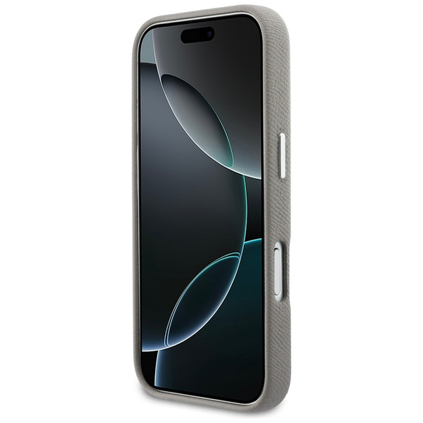 Etui Karl Lagerfeld Karl & Choupette     Head Pins Saffiano MagSafe do iPhone 17 Pro szary