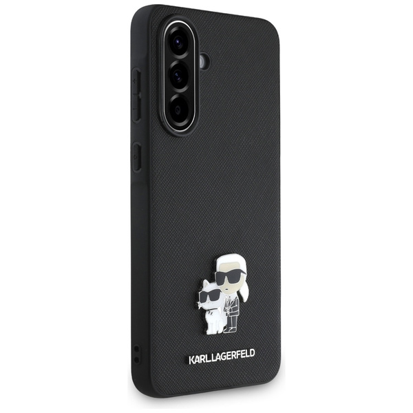 Etui Karl Lagerfeld Saffiano w/ K&C      Metal Logo do Samsung Galaxy A36 czarny