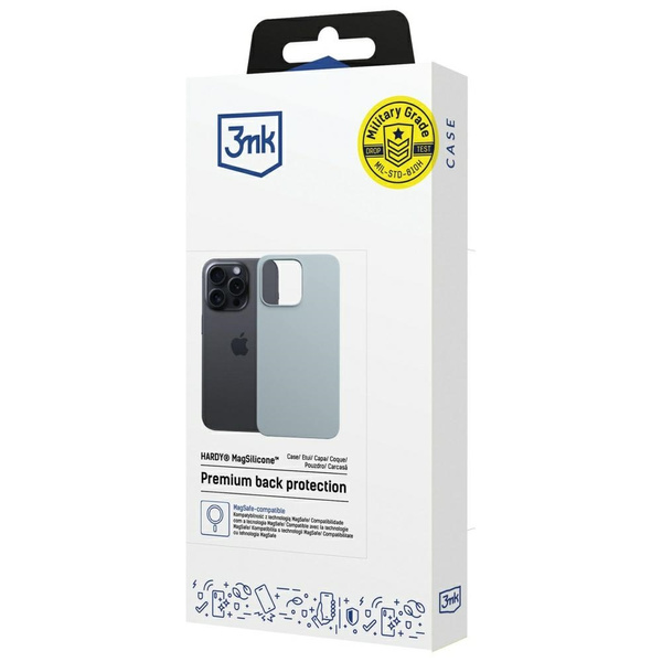 Etui 3MK Hardy MagSilicone do Apple      iPhone 13 Pro Max niebieski