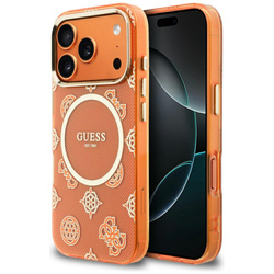 Etui Guess IML Peony Dot MagSafe do      iPhone 17 Pro pomarańczowy
