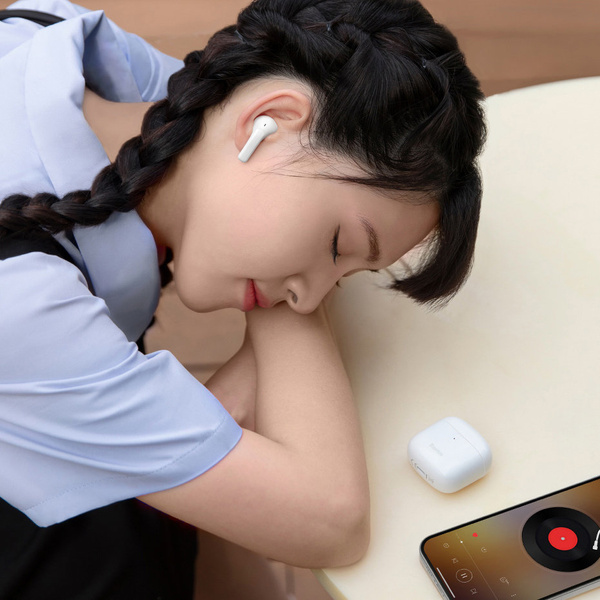 Baseus E3 bezprzewodowe słuchawki Bluetooth 5.0 TWS douszne wodoodporne IP64 czarny (NGTW080001)