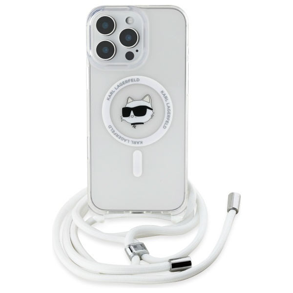 Karl Lagerfeld KLHMP16XHCCHNT iPhone 16   Pro Max 6.9" hardcase transparent IML Choupette Head & Cord Magsafe
