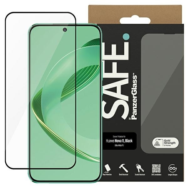 SAFE by PanzerGlass Huawei Nova 11 Screen Protector Ultra-Wide Fit czarny/black SAFE95501