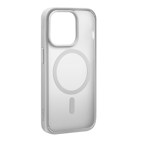 PURO GRADIENT MAG - iPhone 15 Pro MagSafe Case (Silver)